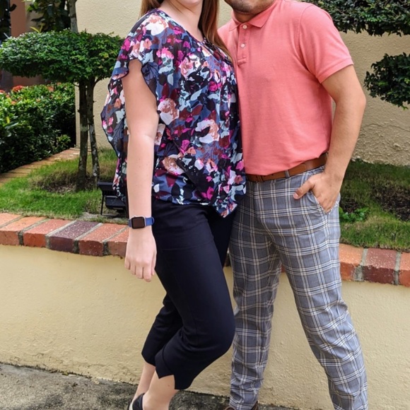 Women’s Sheer Layered Floral Blouse - Picture 4 of 4